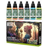 Paint Set Pastel Colours 6x17ml - Zestaw Farb Akrylowych Green Stuff World