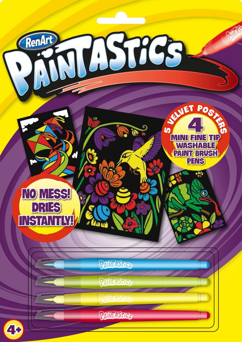 Paintastics, zestaw kreatywny aksamitne Plakaty