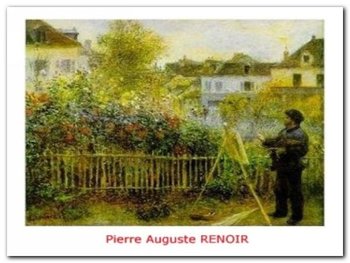 Painting In His Garden plakat obraz 80x60cm - Wizard+Genius