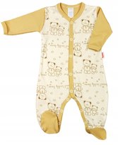 PAJAC pajacyk rozpinany standard Misie BEŻ  r 62 KLEKLE