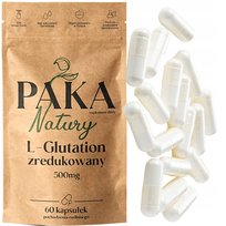 Paka Natury L-GLUTATION ZREDUKOWANY 500mg 60kaps. DETOKS OCZYSZCZANIE