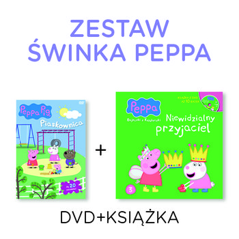 Pakiet: Peppa - Piaskownica + Książka niewidzialny przyjaciel - Baker Mark