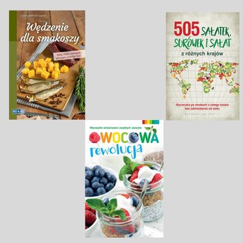 Pakiet: Wędzenie dla smakoszy / Owocowa rewolucja / 505 sałatek, surówek i sałat z różnych krajów - Opracowanie zbiorowe