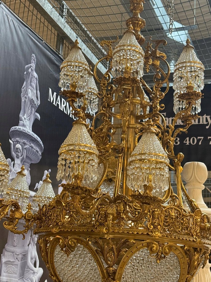 Pałacowy żyrandol 200 kg gigant 200 x 150 cm