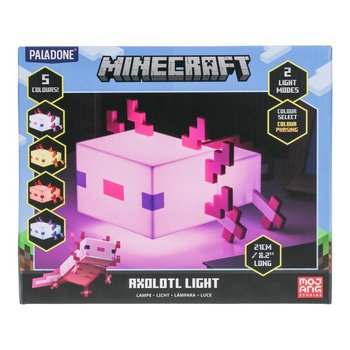 PALADONE Minecraft Lampka wielokolorowa Axolotl (wysokość: 13 cm) - Paladone