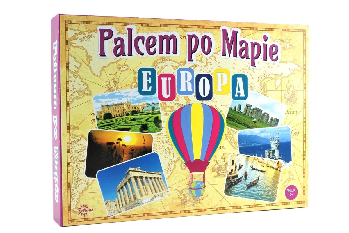 Palcem po mapie: Europa, gra edukacyjna, Abino