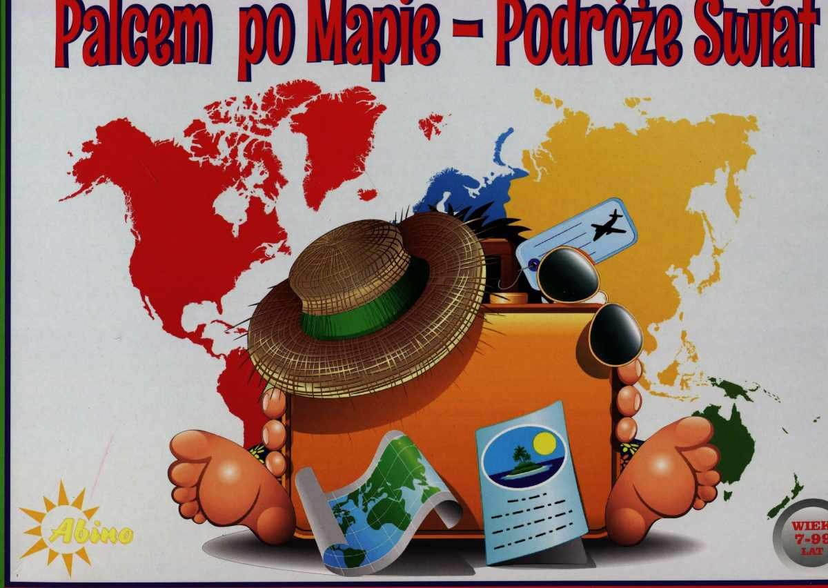 Фото - Розвивальна іграшка Icom Palcem po mapie: Podróże Świat, gra edukacyjna, Abino 