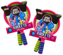 PALETKI dla DZIECI z piłeczkami ZESTAW rakietki KOLOROWE mocne