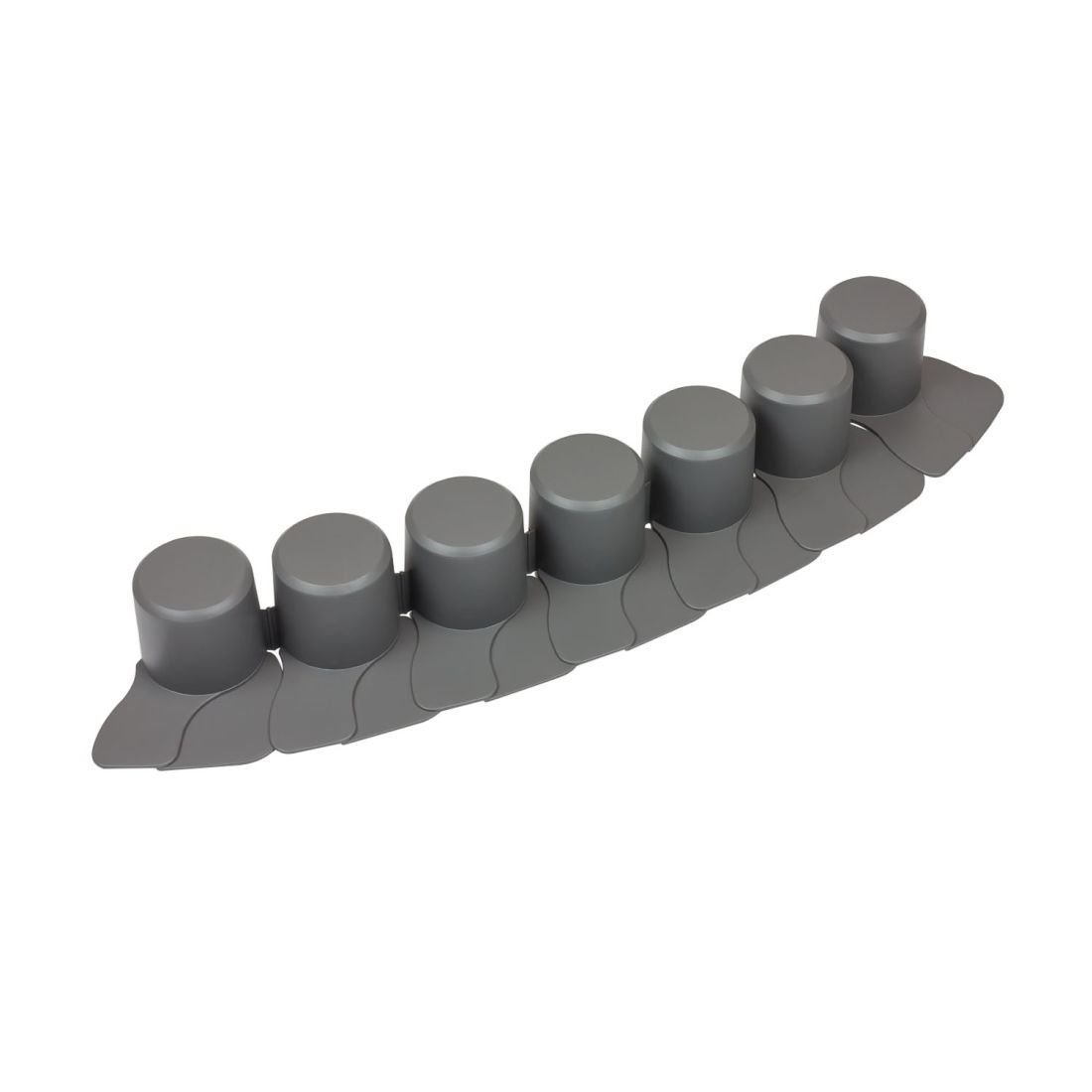 Palisada ogrodowa PROSPERPLAST IPAL7-S443, szara, 4,05 m