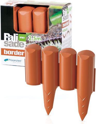 Palisada ogrodowa PROSPERPLAST IPBO-R624, terakota, 2,5 m