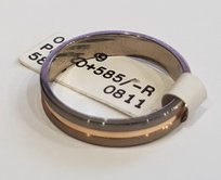 Palladium Nowoczesna Obrączka Pallad 500 Złoto 585 14K brak informacji