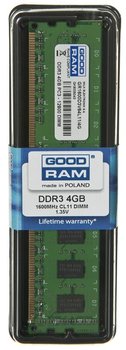 Pamięć DIMM DDR 3 GOODRAM GR1600D3V64L11/8G, 8 GB, 1600 MHz, 11 CL - GoodRam