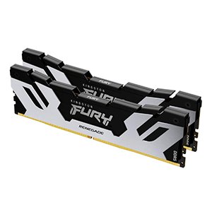 Pamięć do gier Kingston Fury Renegade DDR5 srebrna/czarna XMP 32 GB 6000 MT/s CL32 DIMM do komputerów stacjonarnych (zestaw 2 szt.) — KF560C32RSK2-32 - Kingston