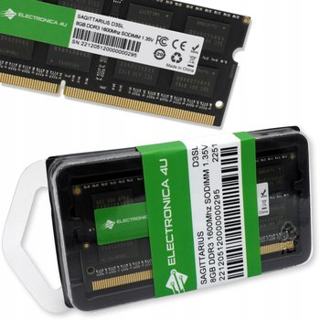 Pamięć do laptopa RAM Sagittarius DDR3 DDR3L 1.35V 1.5V 8GB 1600mHz - ELECTRONICA 4U