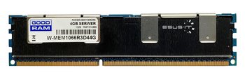 Pamięć RAM 1x 4GB GoodRAM ECC REGISTERED DDR3  1066MHz PC3-8500 RDIMM | W-MEM1066R3D44G - GoodRam