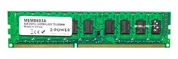 Pamięć RAM 1x 8GB 2-POWER ECC UNBUFFERED DDR3  1600MHz PC3-12800 UDIMM | MEM8603A - 2-POWER