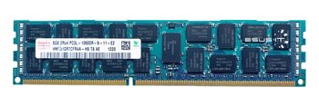 Pamięć RAM 1x 8GB Hynix ECC REGISTERED DDR3 2Rx4 1333MHz PC3-10600 RDIMM | HMT31GR7CFR4A-H9 - Inny producent