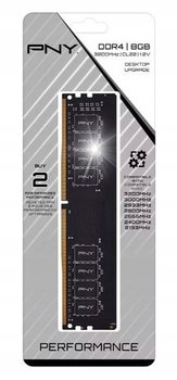 Pamięć RAM PNY DDR4 8GB 3200 Mhz CL22 1,2V do komputera stacjonarnego PC - Inny producent