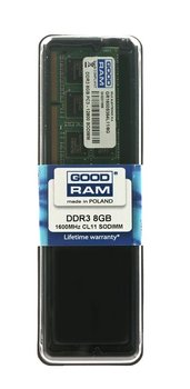 Pamięć SO-DIMM DDR3 GOODRAM, 8 GB, 1600 MHz, 11 CL