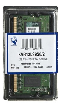 Pamięć SODIMM DDR3 KINGSTON KVR13LS9S6/2, 2 GB, 1333 MHz, CL9 - Kingston