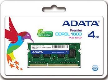 Pamięć SODIMM DDR3L ADATA ADDS1600W4G11-S, 4 GB, 1600 MHz, CL11 - Adata