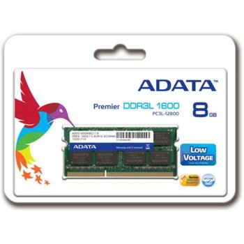 Pamięć SODIMM DDR3L ADATA ADDS1600W8G11-S, 8 GB, 1600 MHz, CL11 - Adata