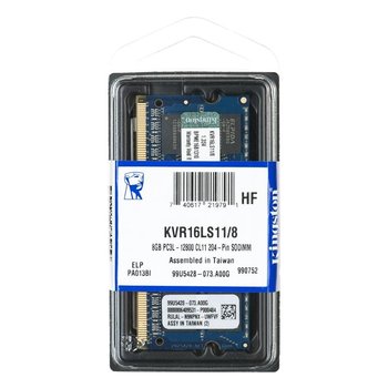 Pamięć SODIMM DDR4 KINGSTON KVR16LS11/8, 8 GB, 1600 MHz, CL11 - Kingston