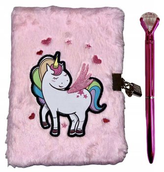 Pamiętnik Pluszowy na kłódkę Pamiętniki Pluszowe Notes + DŁUGOPIS - Inna marka