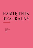 Pamiętnik Teatralny Instytut Sztuki PAN