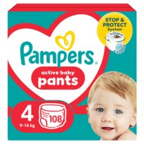 Pampers Active Baby Pants Pieluchomajtki, rozmiar 4, 108 szt. (9-15 kg)