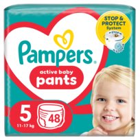 Pampers Active Baby Pants Pieluchomajtki, rozmiar 5, 48 szt. (11-17 kg)