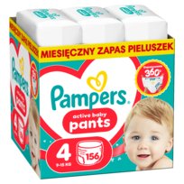 Pampers Active Baby pieluchomajtki rozmiar 4, 156 szt