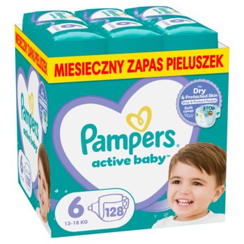 Pampers Active Baby Pieluszki rozmiar 6, 128 pieluszek - Pampers