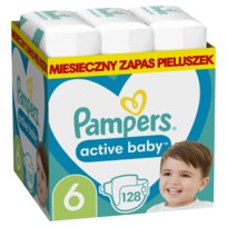 Pampers Active Baby, rozmiar 6, 13-18kg, 128szt.