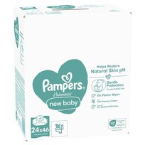 Pampers, Harmonie Baby Chusteczki nawilżane dla dzieci, 24 opakowania = 1104 chusteczki