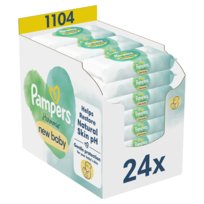 Pampers, Harmonie Baby Chusteczki nawilżane dla dzieci, 24 opakowania = 1104 chusteczki