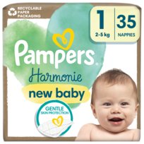 Pampers Harmonie Baby Pieluszki, rozmiar 1, 35 sztuk, 2kg-5kg