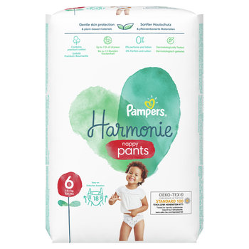 Pampers Harmonie Pieluchomajtki rozmiar 6, 18 pieluszek, 15kg+ - Pampers