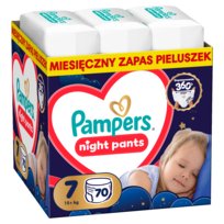 Pampers Night Pieluchomajtki Rozmiar 7, 70 szt., 15kg+