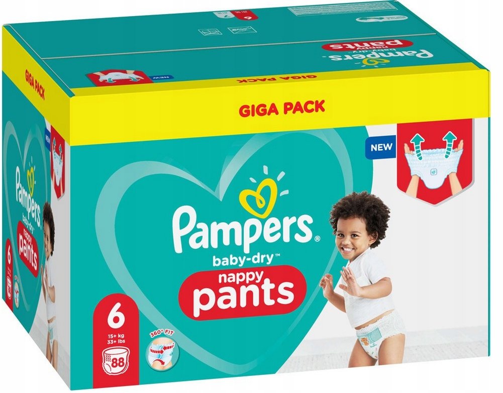 Pampers Pants 6 Pieluchomajtki 88 Szt Mega Pack+ - Pampers | Sklep ...