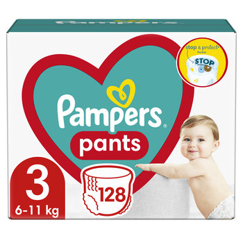 Pampers, Pants, Pieluchomajtki, rozmiar 3, 6-11 kg, 128 szt.  - Pampers