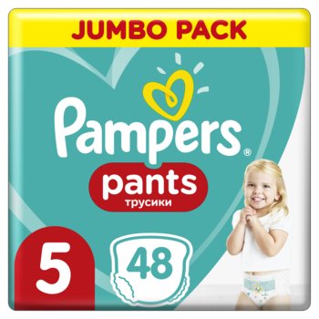 Pampers, Pants, Pieluchomajtki, rozmiar 5, 12-17 kg, Junior, Jumbo Pack, 48 szt. - Pampers