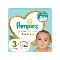 Pampers Premium Care 3 Pieluchy dla dzieci 6-10 kg, 120 szt.