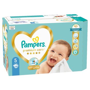 Pampers, Premium Care, Mega Box, Pieluchy jednorazowe, rozmiar 5, Junior, 11-16 kg, 88 szt. - Pampers