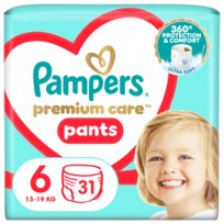 Pampers Premium Care Pants Pieluchomajtki, rozmiar 6, 31 szt. (13-19 kg)
