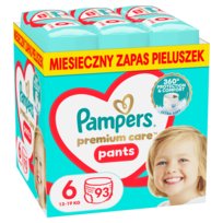 Pampers Premium Care Pants Pieluchomajtki, rozmiar 6, 93 szt. (13-19 kg)