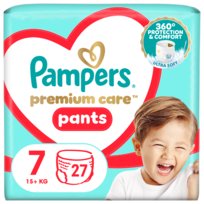 Pampers Premium Care Pants Pieluchomajtki, rozmiar 7, 27 szt. (15kg+)