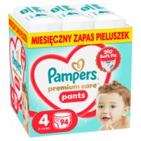 Pampers Premium Care pieluchomajtki rozmiar 4, 94 szt