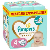 Pampers Premium Care, Pieluchy jednorazowe, Maxi, rozmiar 4, 9-14 kg, 174 szt.