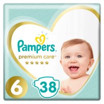 Pampers, Premium Care, pieluchy jednorazowe, rozmiar 6, Extra Large, 13+ kg, 38 szt.